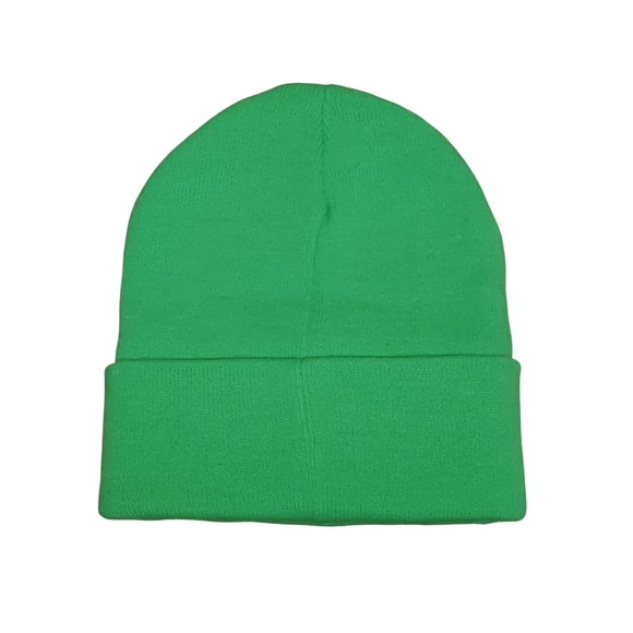 Hunter X Hunter Anime Logo Knit Cuff Lime Green Beanie Hat Cap Adult OSFM - Picture 4 of 4